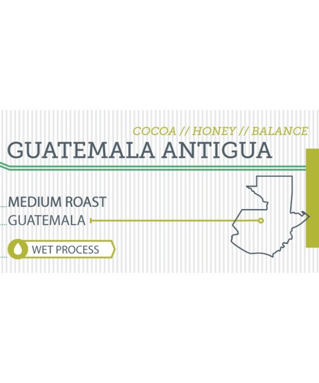 Guatemala Antigua label