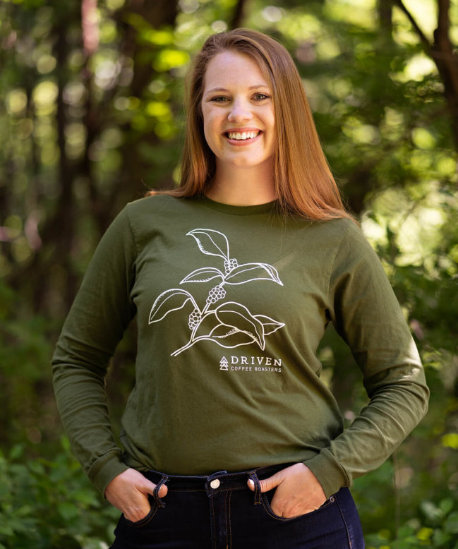 Coffee Cherry Long Sleeve Tee - Driven Coffee