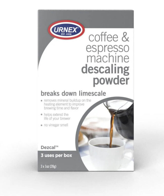 Urnex Coffee and Espresso Machine Descaling Powder Driven Coffee